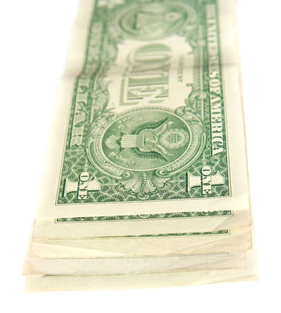 one dollar bills stack, pyramid の写真素材