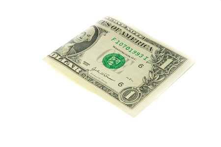 one bill of one US dollar 