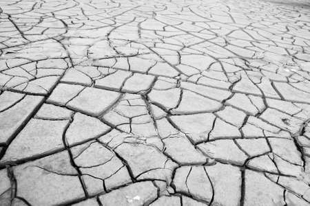 cracked soil in river , texture の写真素材