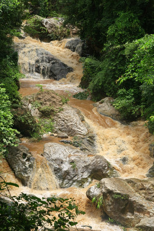 Cataract after rain ,Thailand 