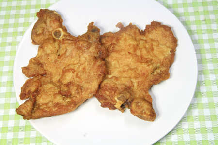 Pork fired in plate, Thai style の写真素材