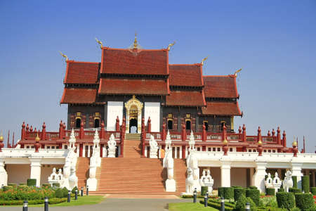 Ho Kham Luang is northern tradition Thai style at Commemoration Ratchaphruek Chiang Mai province Thailand のeditorial素材