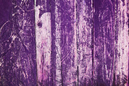 Texture of Purple color paint old plank wall for background の写真素材