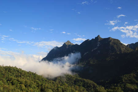 Mountain range in Chiang Mai, Thailand ( Doi Luang, Chiang Dao, Chiang Mai) の写真素材