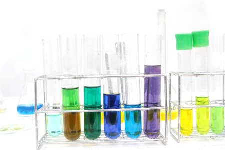 colorful test tube, Chemical, Science, Laboratory,の写真素材