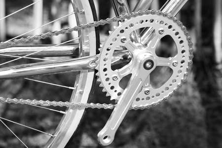 close up bicycle handle part conceptの写真素材