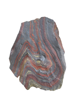 close up hematile, mineral in stone background