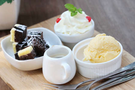 Vanilla ice cream, homemadeの写真素材