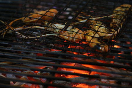 shrimp on the gril, bbq
