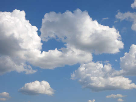 cloudy and summer blue skyの写真素材