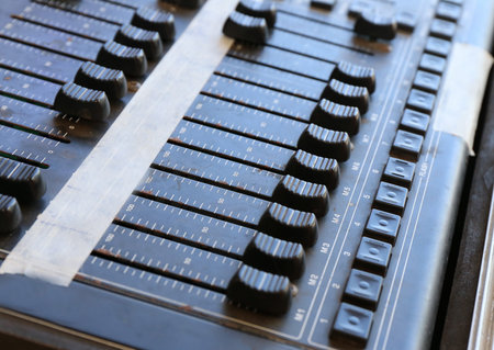sound controller, mixer board background