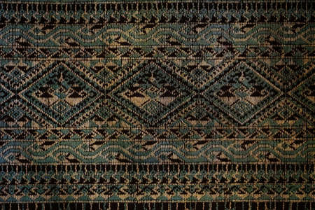 vintage cotton fabric texture background, Thai styleの写真素材