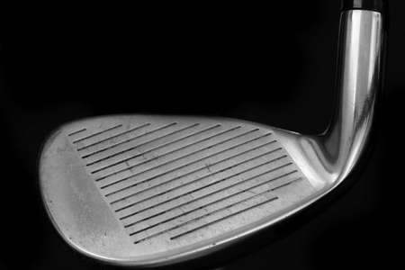 closeup golf putter headの写真素材