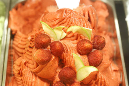 variety colorful fruits ice creamの写真素材