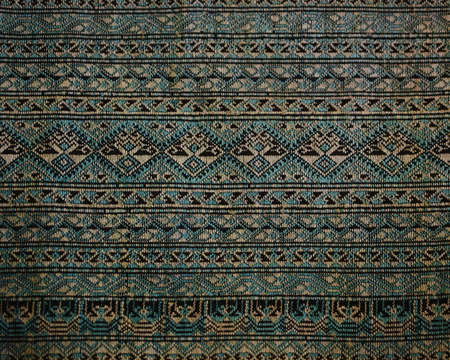 vintage cotton fabric texture background, Thai styleの写真素材