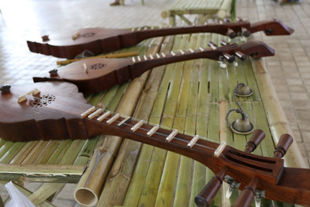 Chiang Mai classic wood guitar, Thailand