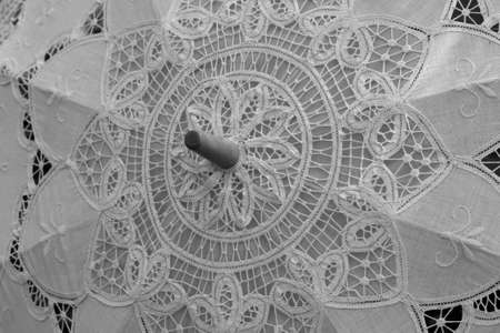 classic lace umbrellaの写真素材