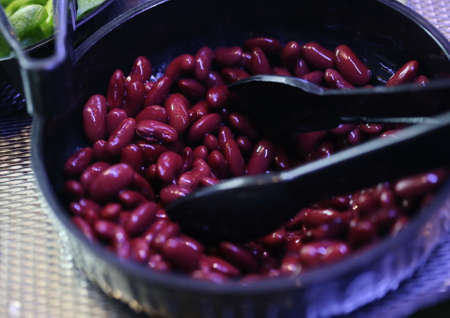 salad bar in restaurantの写真素材