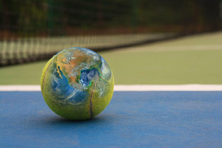 tennis ball , earth sign
