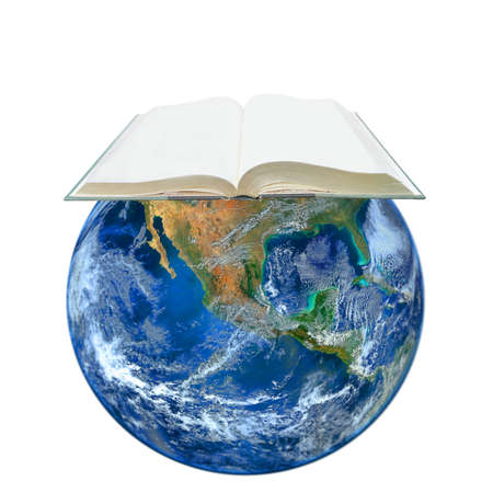 blank book on the earthの写真素材