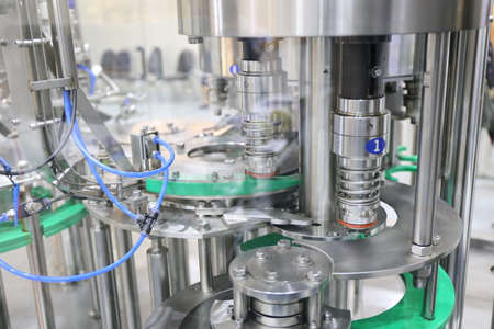drug capsule and pill press machine in medicine manufacturing factory health and hospital business background.の写真素材