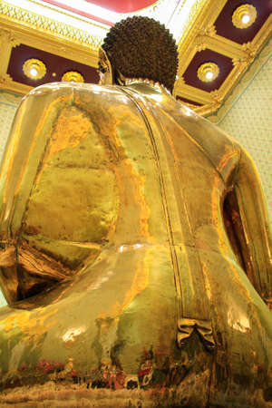 Golden buddha statue in Thailandの写真素材