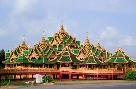 Palace simulation in bangkok, Thailand の写真素材