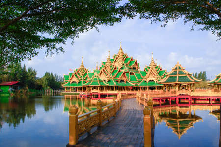 Palace simulation in bangkok, Thailand の写真素材