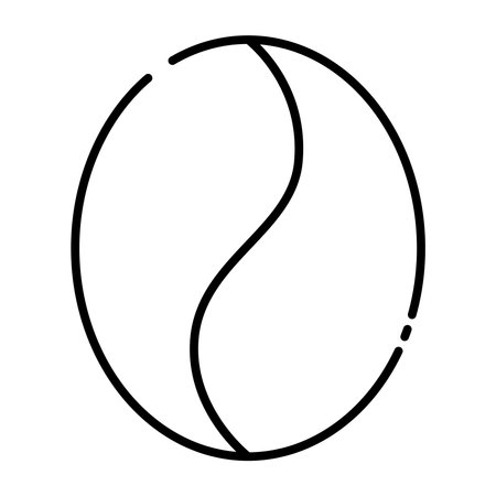 Coffee bean line icon.のイラスト素材