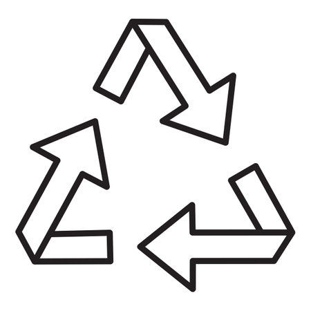 Green recycle icon.のイラスト素材