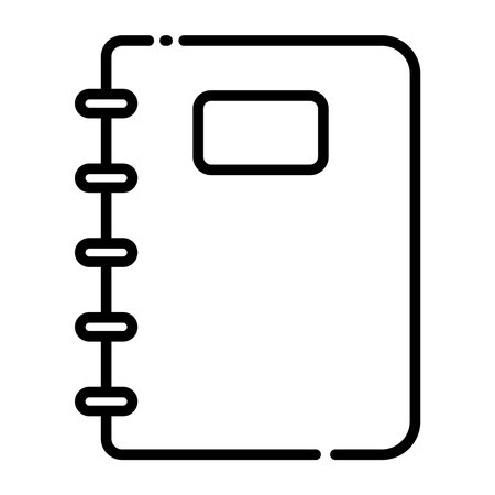 Notebook icon.のイラスト素材