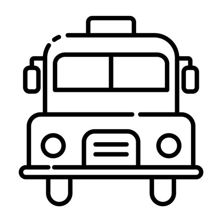 School Bus icon.のイラスト素材