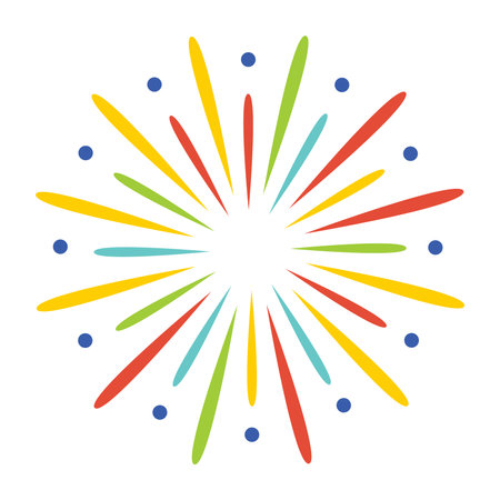 Bursting fireworks icon.のイラスト素材