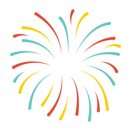 Bursting fireworks icon.のイラスト素材