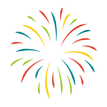 Bursting fireworks icon.のイラスト素材