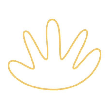 Abstract boho line blob shapes simple hand drawn.のイラスト素材