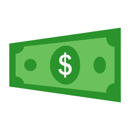 Dollar money banknotes icon. vector illustration.のイラスト素材