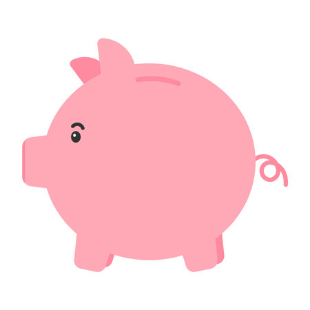 Piggy bank icon. vector illustration.のイラスト素材