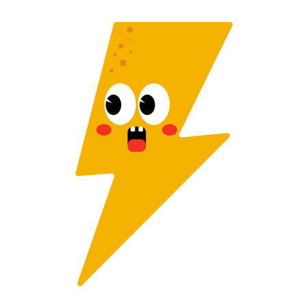Electric lightning bolt thunderbolt strikeのイラスト素材