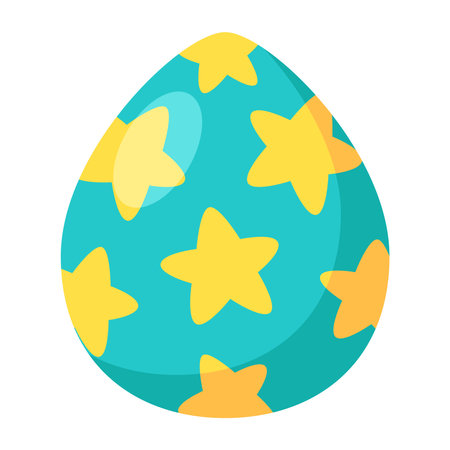 Cartoon colorful easter eggs icon.のイラスト素材