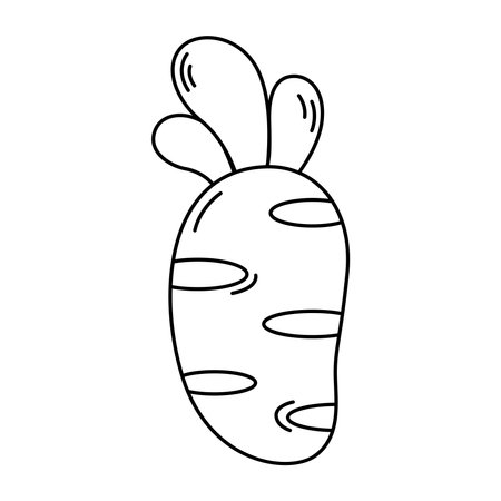 Carrot simple icon.のイラスト素材
