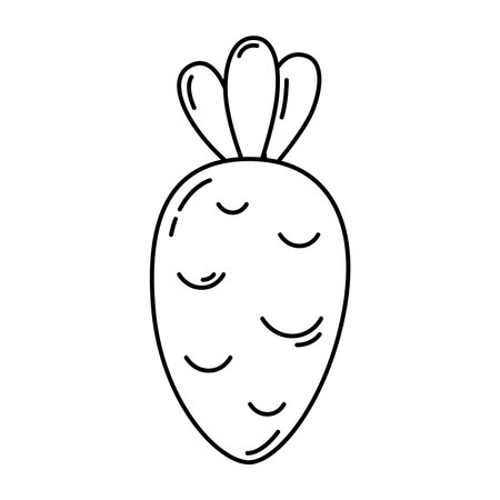 Carrot simple icon.のイラスト素材