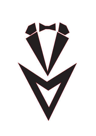 suit on white backgroundのイラスト素材