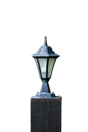 The Lamp on woodの写真素材