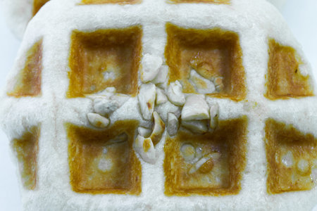 Freshly baked wafflesの写真素材