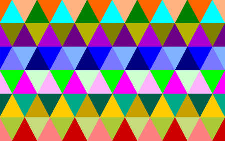 Vector seamless colorful geometry triangle pattern, Colorful patterns are suitable for printing on various materials.のイラスト素材