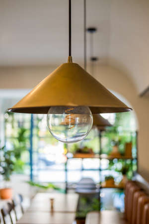 Lamp in coffee shopの写真素材