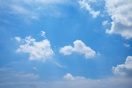 The nature of blue sky with cloudsの写真素材