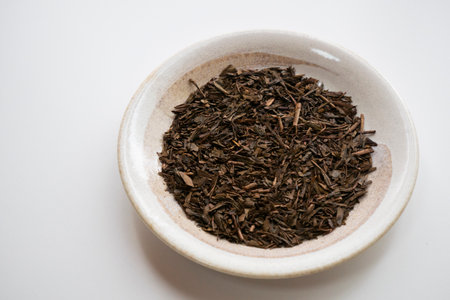 Hojicha Tea Leavesの写真素材