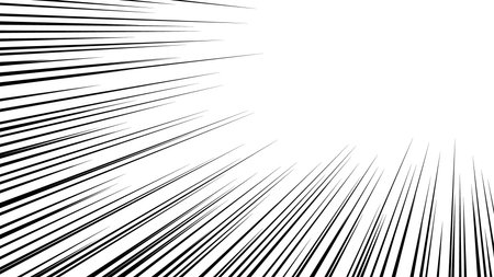 Cartoon-style concentrated line illustration materialのイラスト素材